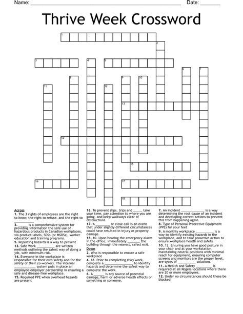thrive crossword|Record.